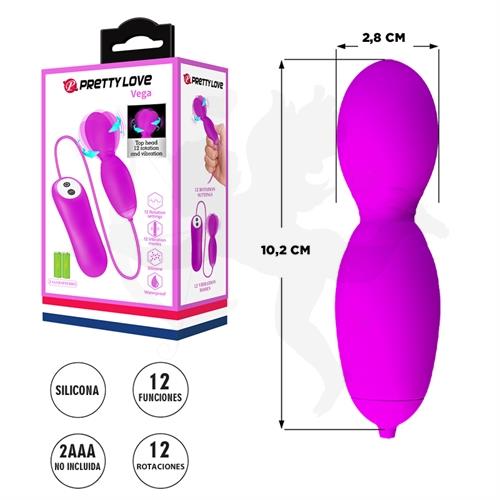 Mini microfono vibrador con control